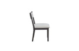 Comfortable Upholstery Cresent Chair (Set of 2) - Peppercorn - Furniture Home Direct