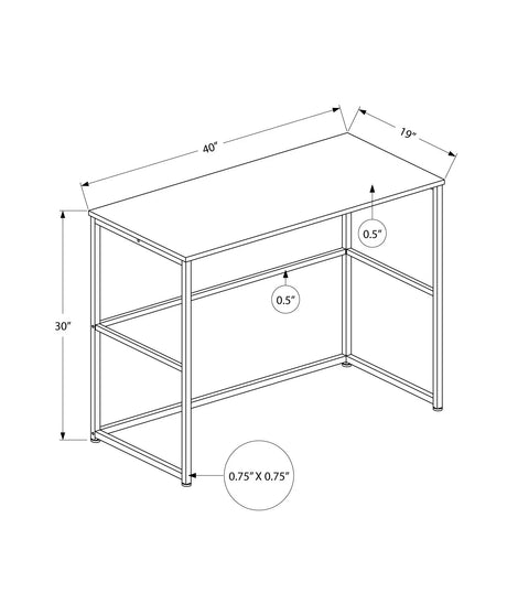 Computer Desk, Home Office, Laptop, Left & Right Set-Up, Storage Drawers, Work, Contemporary, Modern - Black - Furniture Home Direct