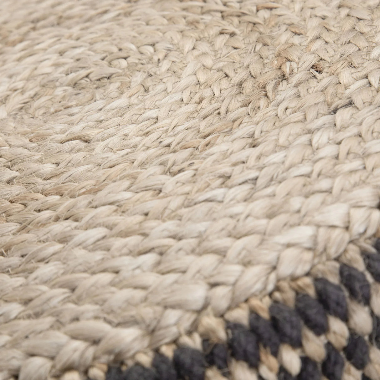 Larissa - Handcrafted Round Braided Pouf - Furniture Home Direct