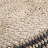 Larissa - Handcrafted Round Braided Pouf - Furniture Home Direct