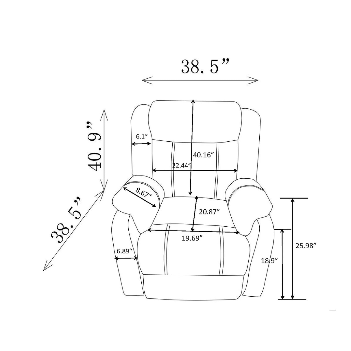 Sonet - Domino Reclining Chairs - Furniture Home Direct