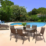 7 Piece Patio Dining Set - Furniture Home Direct