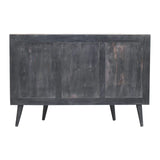 Quad - T Bar Cabinet - Ash Black - Furniture Home Direct