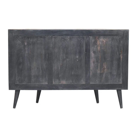 Quad - T Bar Cabinet - Ash Black - Furniture Home Direct