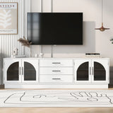 Modern Minimalist TV Stand, Entertainment Center Media Console Cabinet With Adjustable Shelves For Living Room - Furniture Home Direct