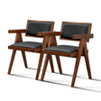 Athena - Dining Chair (Set of 2) - Black / Brown - Furniture Home Direct