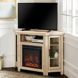 Classic Glass Door Fireplace TV Stand For Tvs Up To 55" - Furniture Home Direct