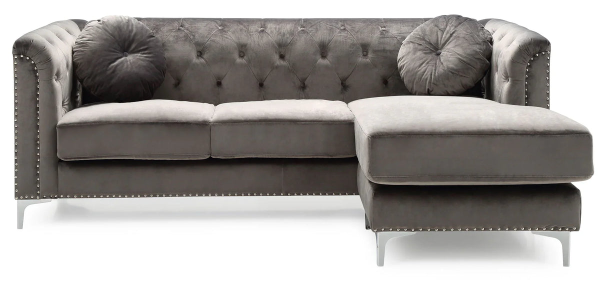 Pompano - Micro Suede Sofa Chaise - Furniture Home Direct