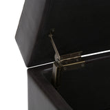 Oregon - Contemporary Storage Ottoman Bench With Tray - Furniture Home Direct