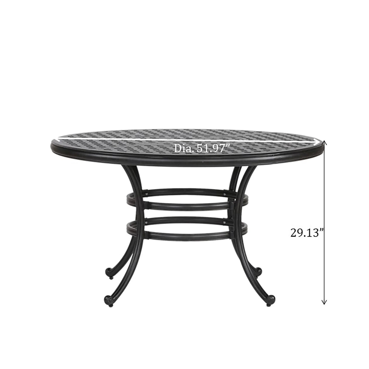 52" Round Dining Table - Furniture Home Direct