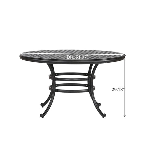 52" Round Dining Table - Furniture Home Direct
