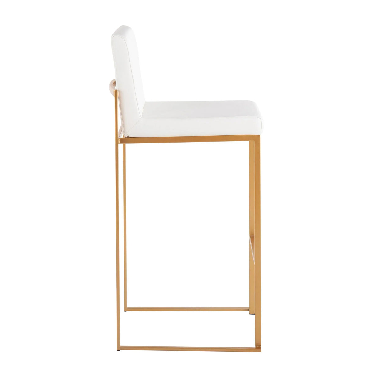Fuji - Contemporary Design High Back Barstool (Set of 2) - Furniture Home Direct