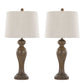 Peppa - Contemporary Table Lamp (Set of 2) - Furniture Home Direct
