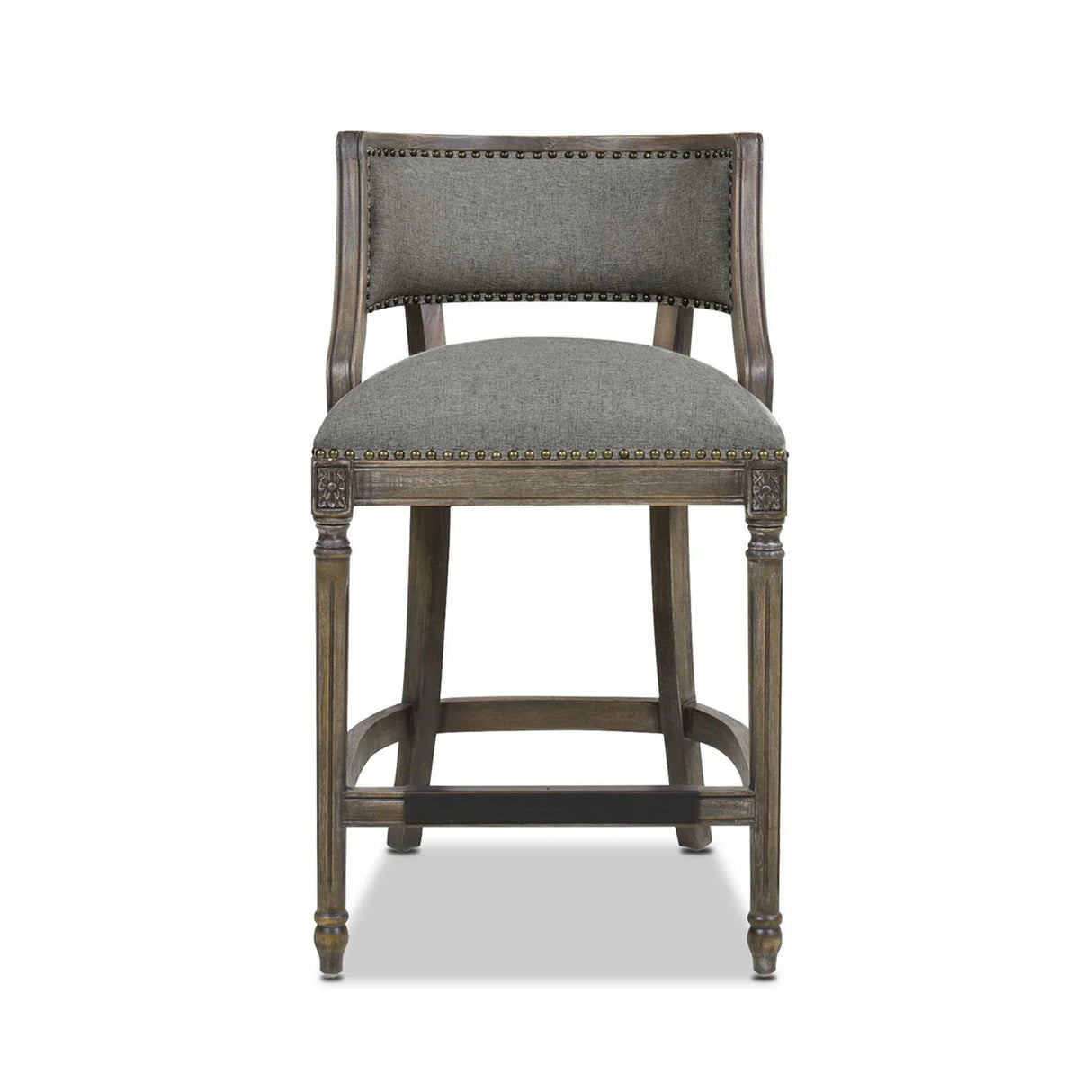 Paris - Farmhouse Counter Height Bar Stool With Backrest - Furniture Home Direct