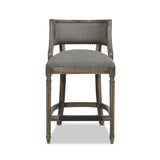 Paris - Farmhouse Counter Height Bar Stool With Backrest - Furniture Home Direct