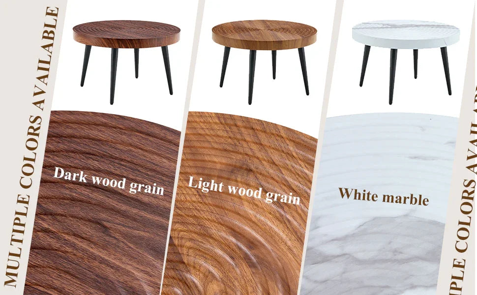 Elegant White Marble Round Coffee Table - Furniture Home Direct