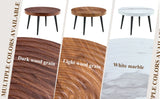 Elegant White Marble Round Coffee Table - Furniture Home Direct
