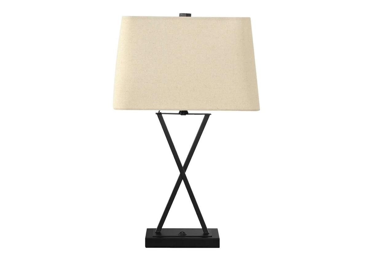 Lighting, Table Lamp, USB Port Included, Resin, Transitional - Black - Furniture Home Direct