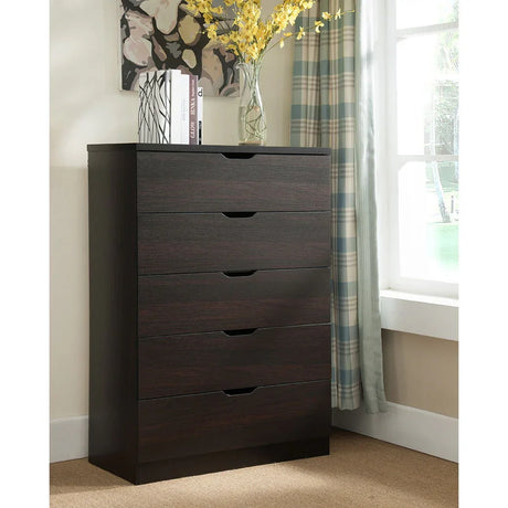 Modern Drawer Chest And Clothes Storage Cabinet With Metal Drawer Glides - Furniture Home Direct