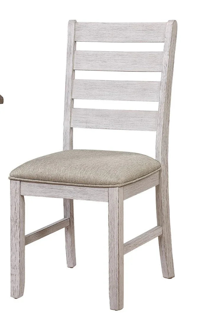 Dining Set Rustic Weathered Wood 7 Piece Multicolor - Furniture Home Direct
