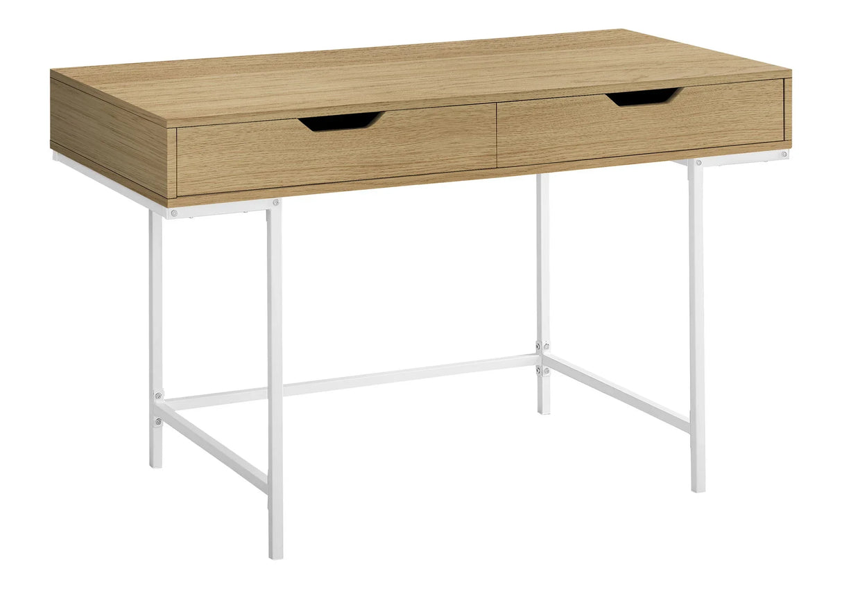 Computer Desk For Home Office, Storage Drawers, Marble Look Contemporary & Modern - Furniture Home Direct