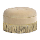 Yolanda - Round Upholstered Accent Ottoman - Furniture Home Direct