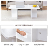 Coffee Table With X Leg Design For Living Room White - Furniture Home Direct