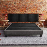 14" Upholstered Platform Bed Base, Mattress Foundation - Furniture Home Direct