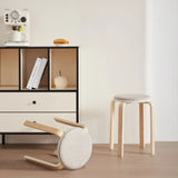 Stackable Round Backless Stools (Set of 4) - Furniture Home Direct