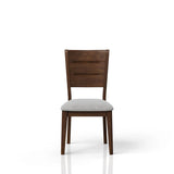 Mid Century Modern Dining Chairs Upholstered Side Chair - Cherry - Furniture Home Direct