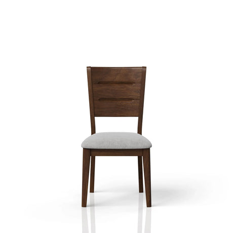 Mid Century Modern Dining Chairs Upholstered Side Chair - Cherry - Furniture Home Direct