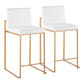 Fuji - Contemporary High Back Stylish Counter Stool - Furniture Home Direct
