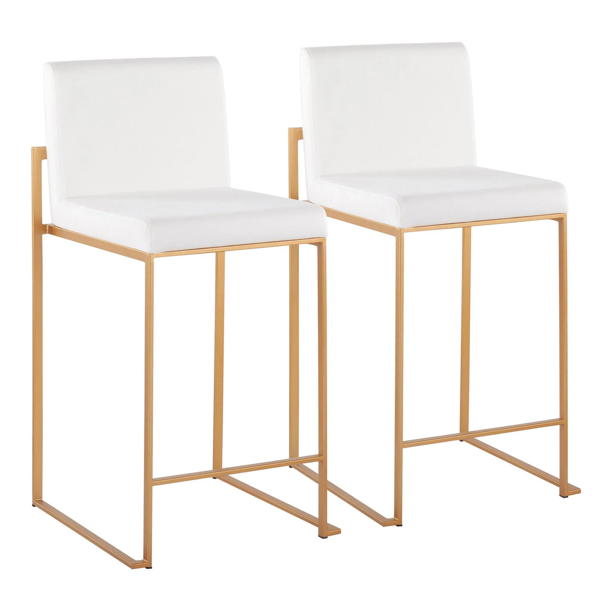 Fuji - Contemporary High Back Stylish Counter Stool - Furniture Home Direct
