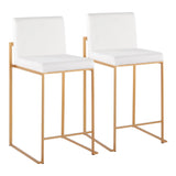 Fuji - Contemporary High Back Stylish Counter Stool - Furniture Home Direct