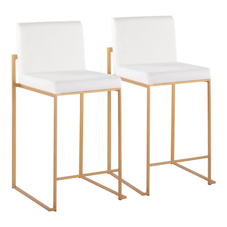 Fuji - Contemporary High Back Stylish Counter Stool - Furniture Home Direct