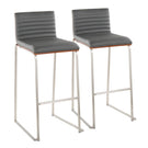 Mason Mara - Contemporary Fixed Height Barstool (Set of 2) - Furniture Home Direct