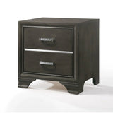 Carine II - Nightstand - Gray - Furniture Home Direct