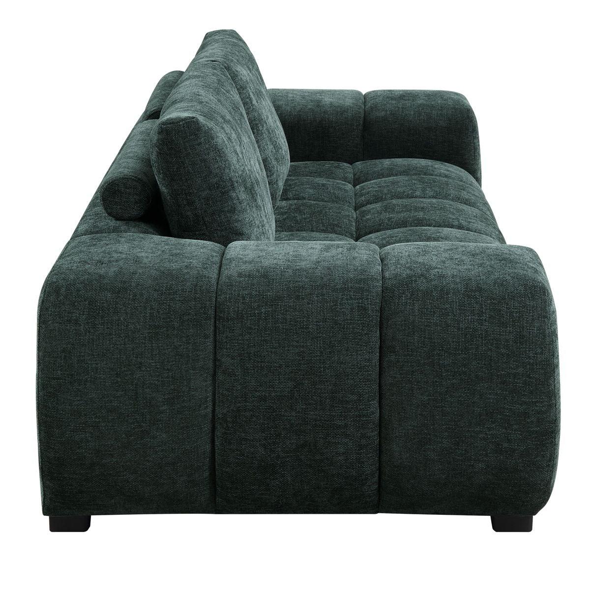 Ferrand - Chenille Sofa - Green - Furniture Home Direct