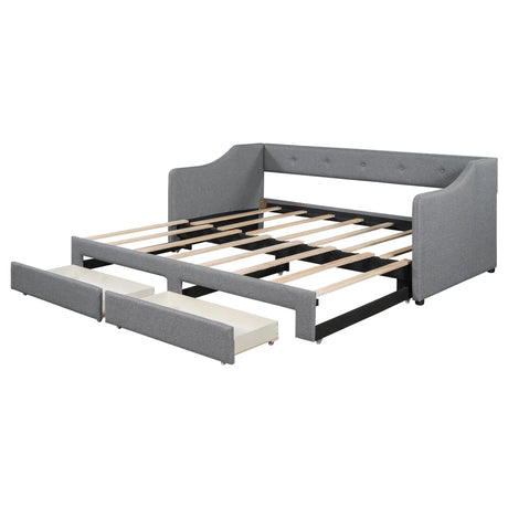 Upholstered Daybed With 2 Drawers - Furniture Home Direct