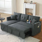 Sectional Sofa Bed L Shaped Sofa Couch Bed With USB Port, Reversible Chaise With Storage - Furniture Home Direct
