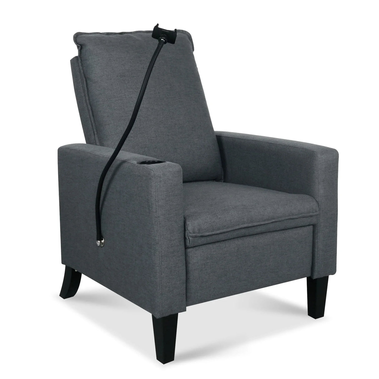 Recliner Chairs For Adults, Adjustable Recliner Sofa With Mobile Phone Holder & Cup Holder, Modern Reclining Chairs Fabric Push Back Recliner Chairs For Living Room, Bedroom - Furniture Home Direct