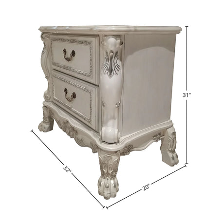Dresden II - Nightstand - White - Furniture Home Direct