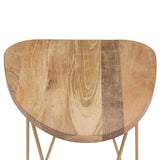 Patrice - Handcrafted Metal And Wood Accent Table - Furniture Home Direct