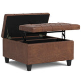 Harrison - Large Coffee Table Storage Ottoman - Furniture Home Direct