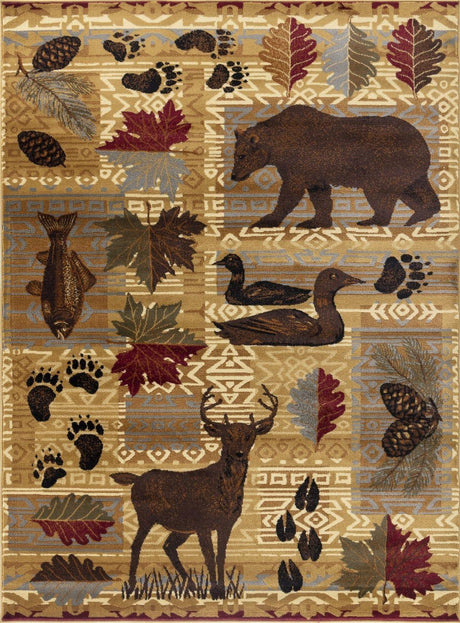 Nature's Nest - GC_CBL3002 Lodge Area Rug - Furniture Home Direct