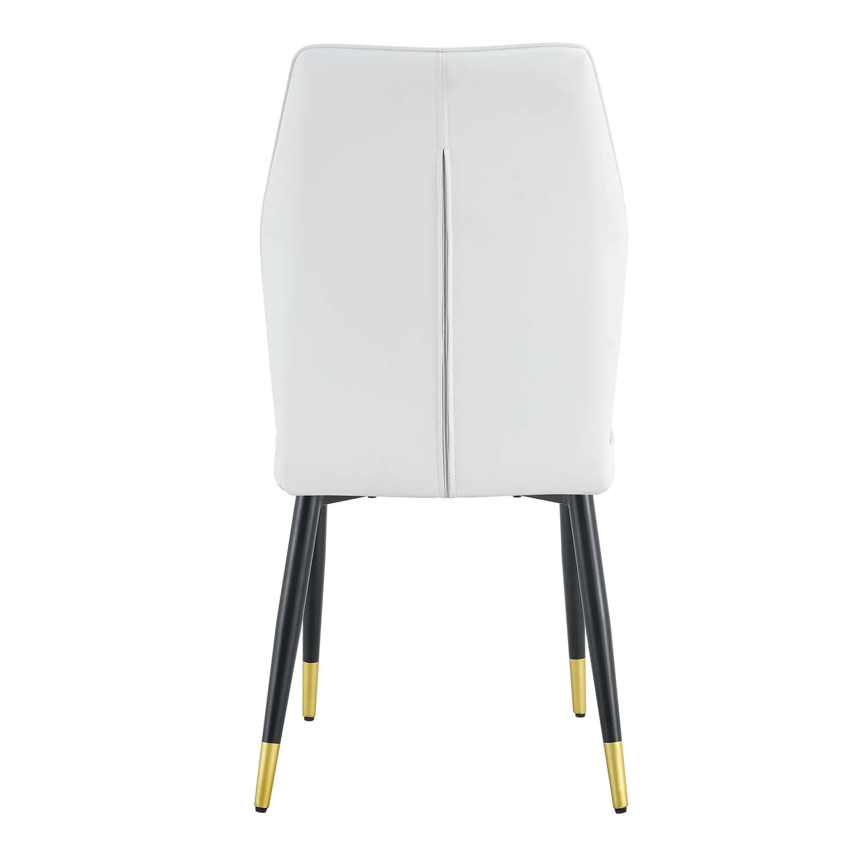 Dining Chairs Set of 4 Modern PU Upholstered Sleek White - Furniture Home Direct
