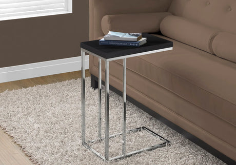 Accent Table, C - Shaped, Tempered Glass, Stylish Design Contemporary & Modern - Furniture Home Direct