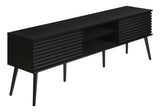 TV Stand, Media Entertainment Center, Storage Cabinet, Console, Storage Shelves, Bedroom, Living Room, Contemporary, Modern - Black - Furniture Home Direct