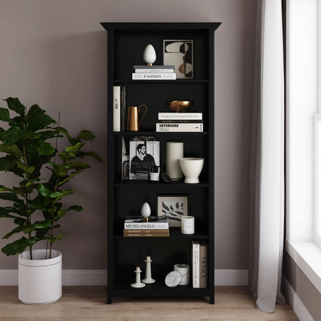 Amherst - 5 Shelf Bookcase, Handcrafted - Furniture Home Direct