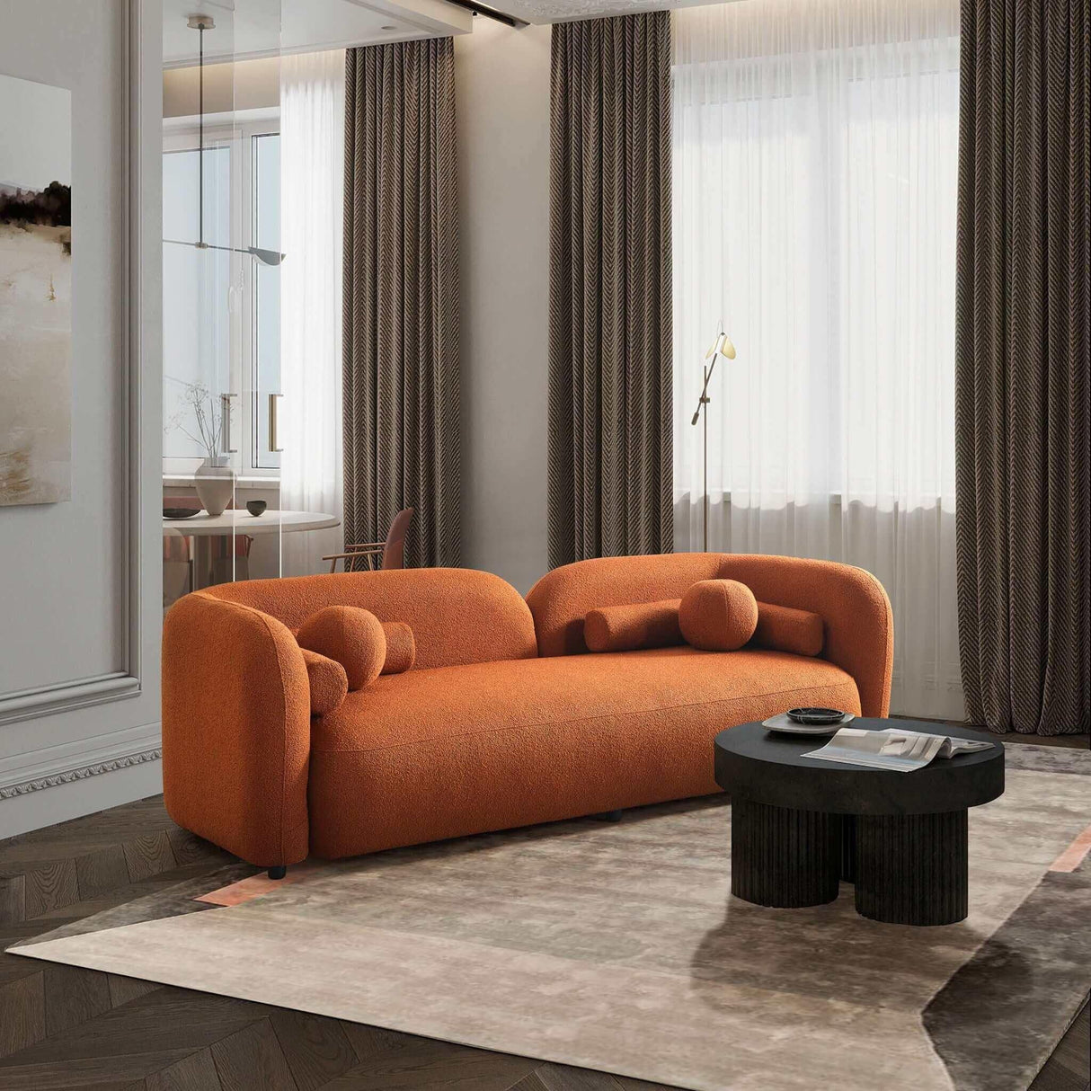 Donna - Japandi Style, Boucle Sofa - Furniture Home Direct